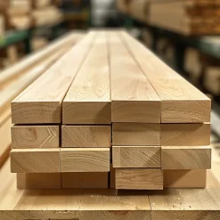 Ad Lyon Groupe Lot de 4 tasseaux en hetre massif 32x70 mm Longueur 2 m- Tasseau Bois