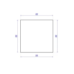 Forestea Tasseau Bois<Lot de 15 tasseaux hêtre rabotés 2400 x 22 x 22 mm