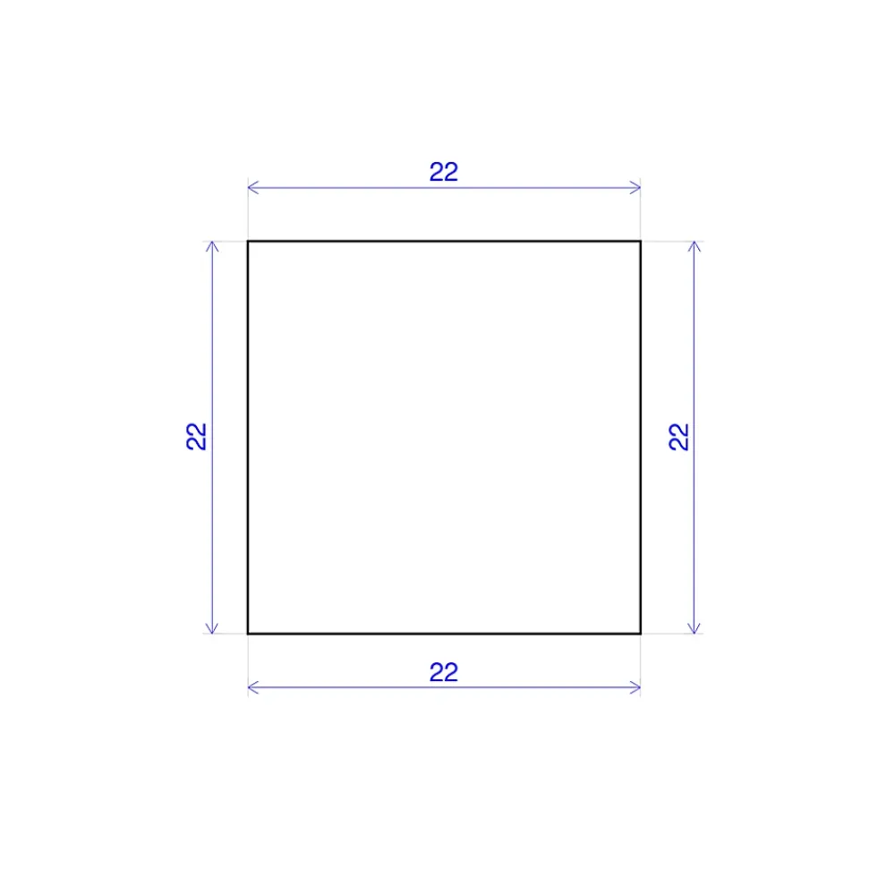 Forestea Tasseau Bois<Lot de 15 tasseaux hêtre rabotés 2400 x 22 x 22 mm