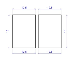 Forestea Tasseau Bois<Lot de 14 tasseaux hêtre rabotés 2400 x 13 x 18 mm