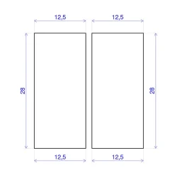 Forestea Lot de 10 tasseaux hêtre rabotés 2400 x 13 x 28 mm- Tasseau Bois
