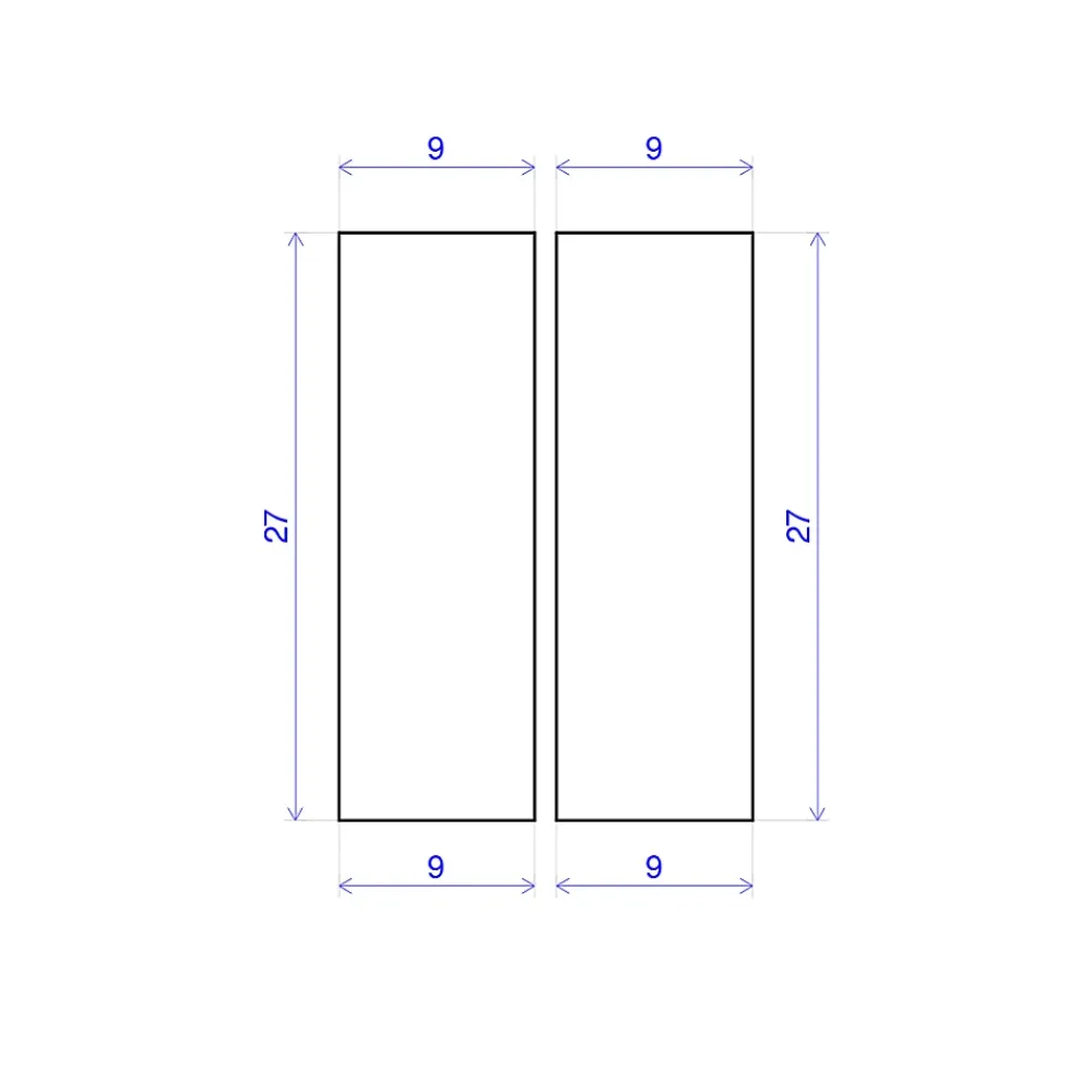 Forestea Lot de 20 tasseaux hêtre rabotés 2400 x 9 x 28 mm- Tasseau Bois