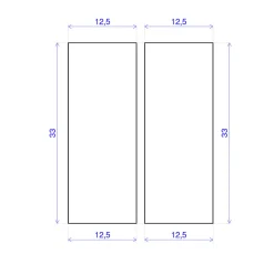 Forestea Tasseau Bois<Lot de 15 tasseaux hêtre rabotés 2400 x 13 x 33 mm