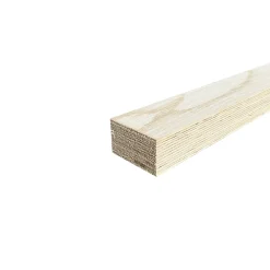 Wood&Sens Lot de 6 Tasseaux LVL Contrecollé SAPIN, L.2,40 m x l.6,8 cm x Ep.42 mm- Tasseau Bois