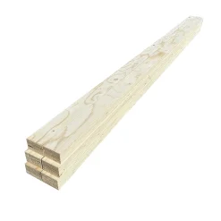Wood&Sens Lot de 6 Tasseaux LVL Contrecollé SAPIN, L.2,40 m x l.6,8 cm x Ep.42 mm- Tasseau Bois