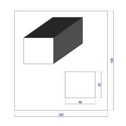 Wood&Sens Tasseau Bois<Lot de 9 Tasseaux LVL Contrecollé SAPIN, L.2,40 m x l.4,8 cm x Ep.42 mm