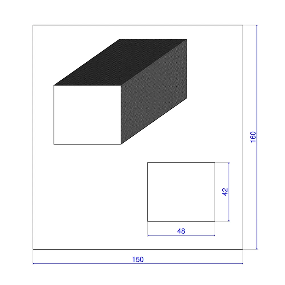 Wood&Sens Tasseau Bois<Lot de 9 Tasseaux LVL Contrecollé SAPIN, L.2,40 m x l.4,8 cm x Ep.42 mm