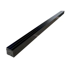 Wood&Sens Tasseau Bois<Lot de 15 Tasseaux Pin Abouté Peint Noir, L.250 cm x l.2 cm, Ep.4 cm