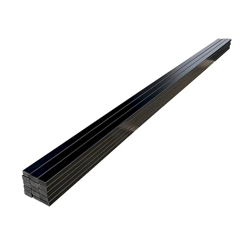 Wood&Sens Tasseau Bois<Lot de 15 Tasseaux Pin Abouté Peint Noir, L.250 cm x l.2 cm, Ep.4 cm