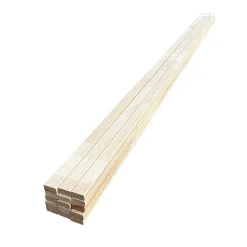 Wood&Sens Lot de 15 Tasseaux Pin Abouté Sans Nœuds, L.250 cm x l.2 cm, Ep.4 cm- Tasseau Bois