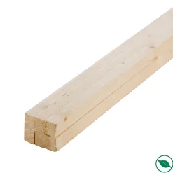 Forestea Lot de 6 tasseaux sapin brut 2400 x 38 x 25 mm- Tasseau Bois