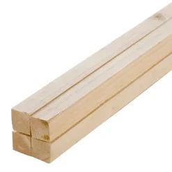 Forestea Lot de 4 tasseaux sapin brut 2400 x 63 x 37 mm- Tasseau Bois