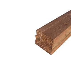 Wood&Sens Lot de 9 Tasseaux Sapin Traité marron, L.2,40 m x l.5,75 cm x Ep.35 mm- Tasseau Bois