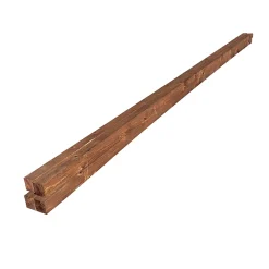 Wood&Sens Tasseau Bois<Lot de 4 Tasseaux Sapin Traité marron, L.2,40 m x l.2,75 cm x Ep.27,5 mm