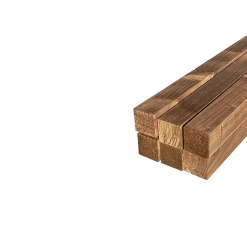 Wood&Sens Lot de 6 Tasseaux Sapin Traité marron, L.2,40 m x l.4,35 cm x Ep.43,5 mm- Tasseau Bois