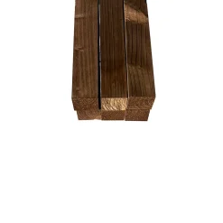 Wood&Sens Lot de 6 Tasseaux Sapin Traité marron, L.2,40 m x l.4,35 cm x Ep.43,5 mm- Tasseau Bois
