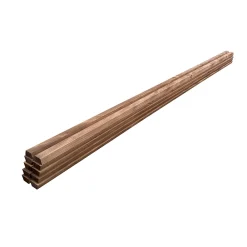 Wood&Sens Lot de 10 Tasseaux Triangulaires Sapin Traité marron, L.2,50 m x l.4,5 cm x Ep.20 mm- Tasseau Bois