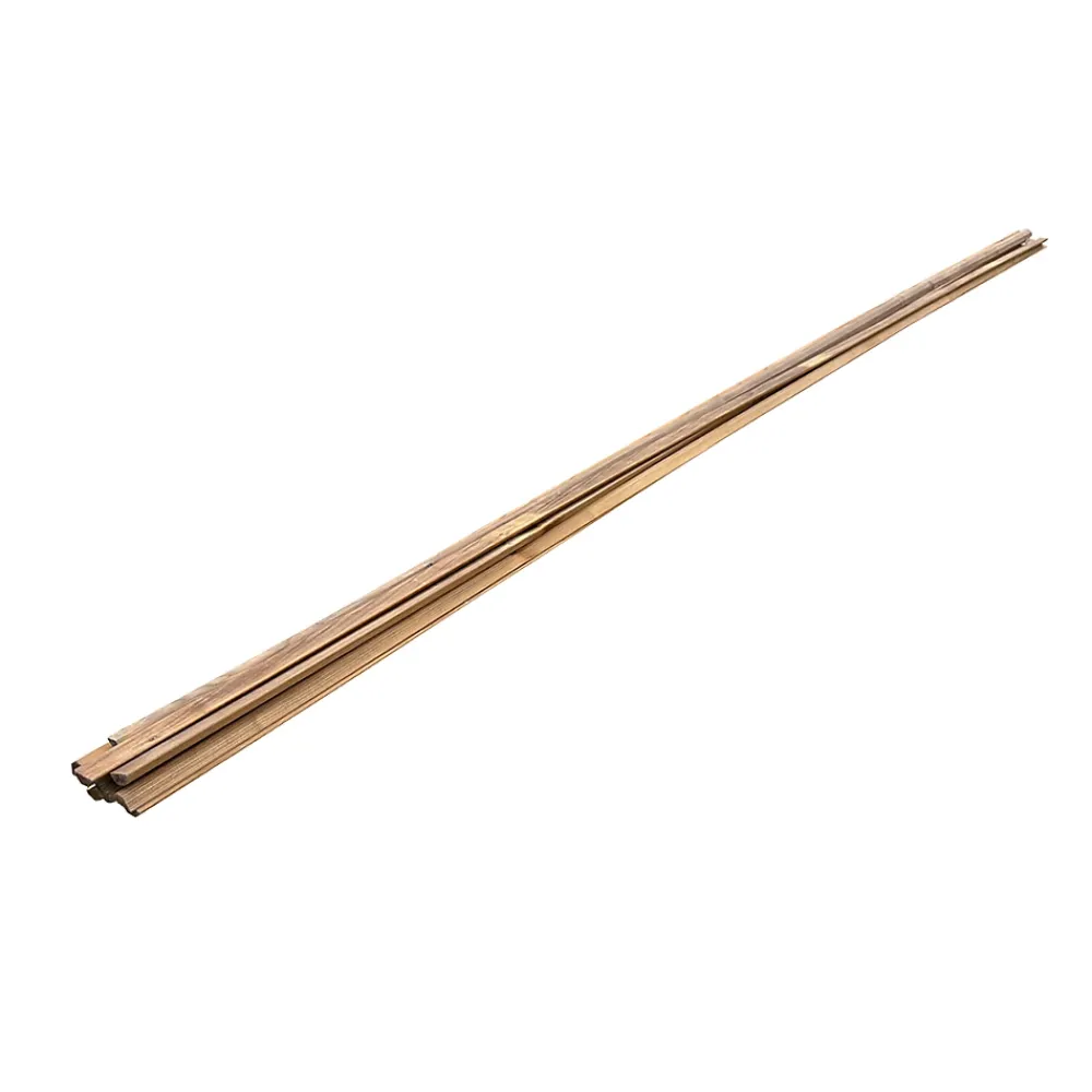 Wood&Sens Tasseau Bois<Lot de 10 Tasseaux Triangulaires Sapin Traité marron, L.2,50 m x l.2,37 cm x Ep.9,3 mm