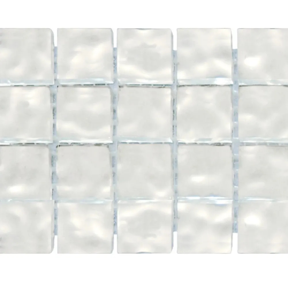Casa Linéa LOT DE 20 TESSELLES OR BLANC/ARGENT MARTELE TRAME PAPIER 2 x 2 CM CASA LINEA- Mosaïque