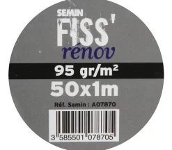 Semin Lot de 3 tissus de rénovation - Fiss Renov - Résiste contre les fissurations - Rouleau de 50 x 1 m- Fibre De Verre
