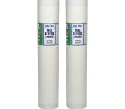 Semin Lot de 2 toiles de verre - motif chevron - rouleau 50 x 1 m- Fibre De Verre