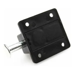 Deko Accesoire Pour Volet<Lot de 4 verrous de porte automatique à ressort avec bouton à ressort Noir