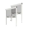 Avosdim Lot Stores Moustiquaire ALU recoupable - x2 - L80 x H130cm - Blanc- Moustiquaire Pour Fenêtre