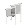 Avosdim Lot Stores Moustiquaire ALU recoupable - x2 - L125 x H160cm - Blanc- Moustiquaire Pour Fenêtre