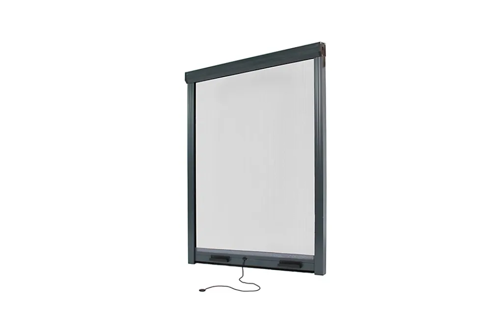 Avosdim Moustiquaire Pour Fenêtre<Lot Stores Moustiquaire ALU recoupable - x2 - L150 x H230cm - Gris Anthracite