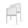 Avosdim Lot Stores Moustiquaire PVC recoupable - x2 - L80 x H130cm - Blanc- Moustiquaire Pour Fenêtre