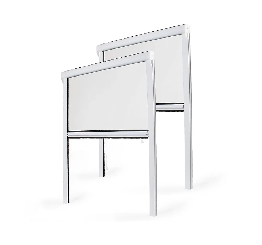 Avosdim Moustiquaire Pour Fenêtre<Lot stores Moustiquaire PVC - x2 - L130 x H160cm - Blanc