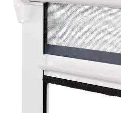 Avosdim Lot Stores Moustiquaire PVC recoupable - x2 - L100 x H160cm - Blanc- Moustiquaire Pour Fenêtre
