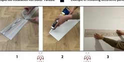 Ikhemalarka 20m² - 120 pièces de panneaux polystyrène, panneaux de plafond, panneaux muraux, décors, imitation pour plafonds - P4-13- Plaquette De Parement|Plaquette De Parement