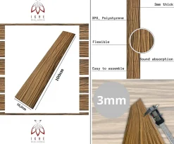 Ikhemalarka 20m² - 120 pièces de panneaux polystyrène, panneaux de plafond, panneaux muraux, décors, imitation pour plafonds - P4-13- Plaquette De Parement|Plaquette De Parement