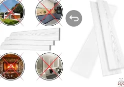 Ikhemalarka Panneau Mural Décoratif<20m² - 120 pièces de panneaux polystyrène, panneaux de plafond, panneaux muraux, décors, imitation pour plafonds - P02