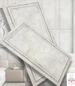 Ikhemalarka 6m2 12 pièces Panneau mural 3D XPS polystyrène 100x50 cm Noir or effet béton, style cadre mural & plafond classique 120XL- Panneau Mural Décoratif
