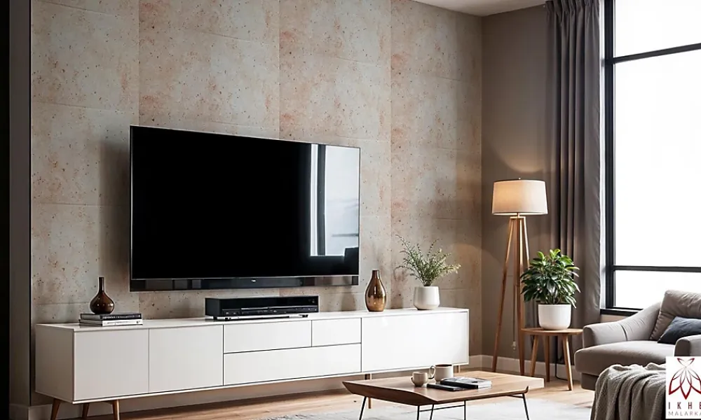 Ikhemalarka Panneau Mural Décoratif<6m2 12 pieces panneaux plafond polystyrene aspect beton panneaux muraux decor imitation plafond bardage XL 114