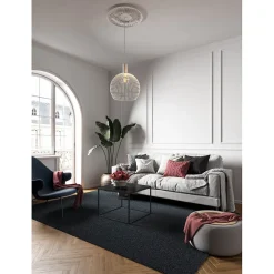 Decoflair M72 Rosace Polyuréthane 300 x 300 x 33 - 1 pièce- Moulure Et Rosace De Plafond