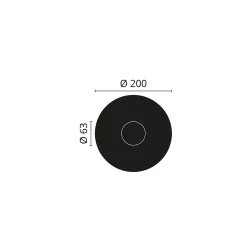 Decoflair Moulure Et Rosace De Plafond<M70 Rosace Polyuréthane 200 x 200 x 32 - 1 pièce