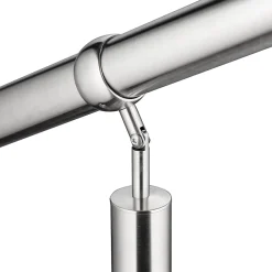 AICA Sanitaire Accessoire D'Escalier<Main courante 1.5 m argent inox 201 fixation sol et mur escaliers intérieur extérieur by Aica