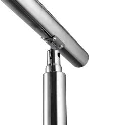 AICA Sanitaire Accessoire D'Escalier<Main courante 1.5 m argent inox 201 fixation sol mur escaliers rampes intérieur extérieur by Aica