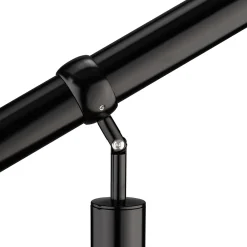 AICA Sanitaire Main courante 1 m noir inox 201 fixation sol et mur escaliers intérieur extérieur by Aica- Accessoire D'Escalier