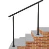 AICA Sanitaire Accessoire D'Escalier<Main courante 1.2 m noir mat inox 201 installation verticale escaliers rampes intérieur extérieur by Aica