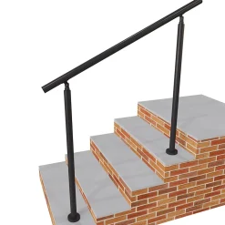 AICA Sanitaire Accessoire D'Escalier<Main courante 1.5 m noir mat inox 201 installation verticale escaliers rampes intérieur extérieur by Aica