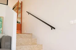 Alumin'home Main courante aluminium noir ø40 mm 2m- Accessoire D'Escalier