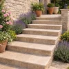 Ligerio Accessoire D'Escalier<Marche d'escalier en travertin naturel mix bords arrondis interieur exterieur
