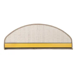 Floordirekt Marchettes d'escalier antidérapantes Sécuriser Vos marches Beige 23,5 x 65 cm Demi-circulaire- Accessoire D'Escalier