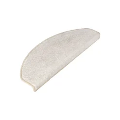 Floordirekt Marchettes d'escalier antidérapantes Sécuriser Vos marches Crème 23,5 x 65 cm Demi-circulaire- Accessoire D'Escalier
