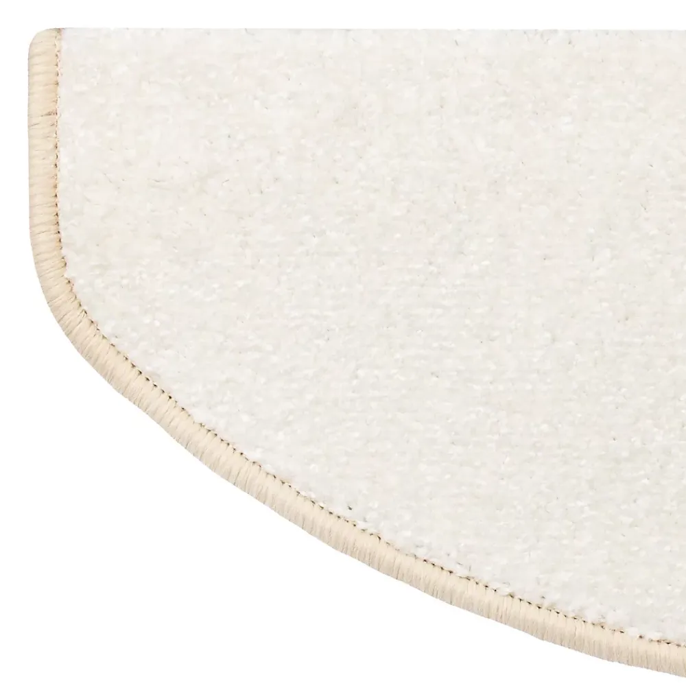 Floordirekt Marchettes d'escalier antidérapantes Sécuriser Vos marches Crème 23,5 x 65 cm Demi-circulaire- Accessoire D'Escalier