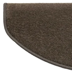 Floordirekt Marchettes d'escalier Dynasty Velours, antidérapantes, Terra, Semi-Circulaire, 23,5 x 65 cm -- Accessoire D'Escalier